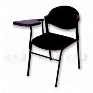 study chair with cushion, steel plastic study chair, study chair, writing tablet chair, tablet arm chair, comforto study chair