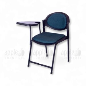 study chair with cushion, steel plastic study chair, study chair, writing tablet chair, tablet arm chair, comforto study chair