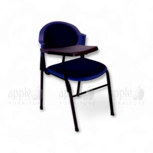 study chair with cushion, steel plastic study chair, study chair, writing tablet chair, tablet arm chair, comforto study chair