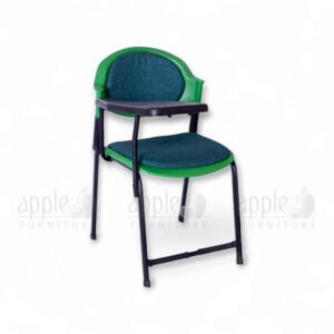 study chair with cushion, steel plastic study chair, study chair, writing tablet chair, tablet arm chair, comforto study chair