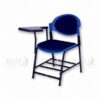 Blue and black student chair with plastic writing pad and under-seat storage rack – Apple Furniture