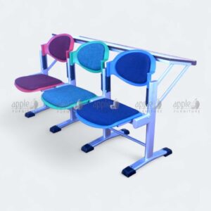 Lecture hall chairs with integrated desk and colorful upholstery – lecture hall chairs