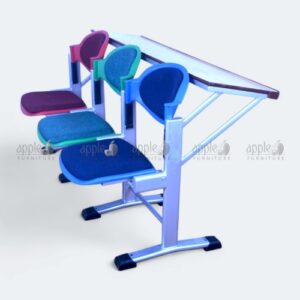 Lecture hall chairs with integrated desk and colorful upholstery – lecture hall chairs