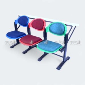 Lecture hall chairs with integrated desk and colorful upholstery – lecture hall chairs
