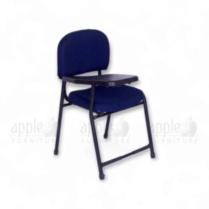 Maroon Apple AP-1011-SC Luxury Student Chair with padded seat and back, black steel frame, and right-side fixed writing pad—ideal for premium classroom seating.