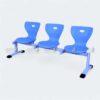 Modern blue 3-seater imported hospital patient sofa with steel frame – imported hospital patient sofa