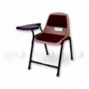 Apple AP-204-SC padded study chair with attached writing pad, ergonomic shell seat, and metal frame – ideal COLLEGE FURNITURE for modern classrooms and lecture halls.