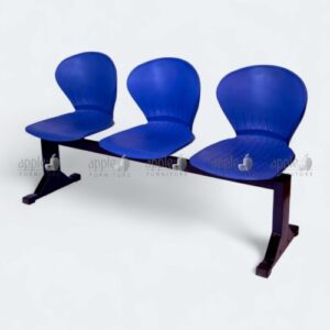 Black 3 seater peacock sofa with stylish contoured backrests – 3 seater peacock sofa