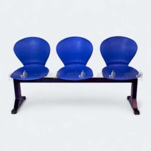 Black 3 seater peacock sofa with stylish contoured backrests – 3 seater peacock sofa