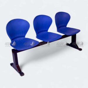 Black 3 seater peacock sofa with stylish contoured backrests – 3 seater peacock sofa
