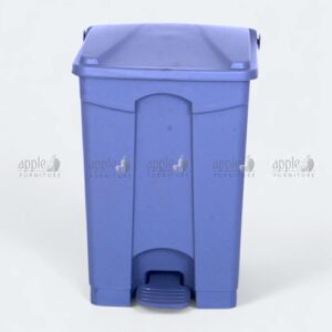 Blue plastic waste bin with foot pedal and lid – plastic dustbin 50 L