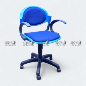 “APPLE AP-11-HAC Computer Chair with Cushion ergonomic office revolving chair” “Blue cushioned computer chair with armrest and swivel base” “Office revolving chair APPLE AP-11-HAC with adjustable height” “Durable cushioned computer chair for home and office workspace”