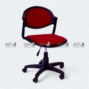 “APPLE AP-11-HC Computer Chair with Cushion ergonomic office revolving chair” “Red cushioned computer chair with black base swivel design” “Comfortable office revolving chair APPLE AP-11-HC with adjustable height” “Durable cushioned computer chair for study and office use”