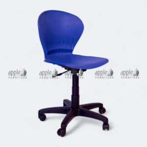 “APPLE AP-15-H Library Revolving Chair ergonomic blue design” “Durable library chair with swivel base for study and computer use” “Modern computer chair APPLE AP-15-H with adjustable height” “Ergonomic library revolving chair with molded plastic seat”