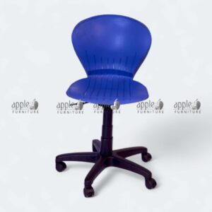 “APPLE AP-15-H Library Revolving Chair ergonomic blue design” “Durable library chair with swivel base for study and computer use” “Modern computer chair APPLE AP-15-H with adjustable height” “Ergonomic library revolving chair with molded plastic seat”