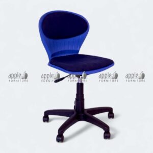 “APPLE AP-15-HC Premium Library Revolving Chair cushioned computer chair blue cushion” “Cushioned library chair with swivel base ergonomic design” “Premium library revolving chair for study and computer work” “Durable cushioned computer chair with adjustable height and back support