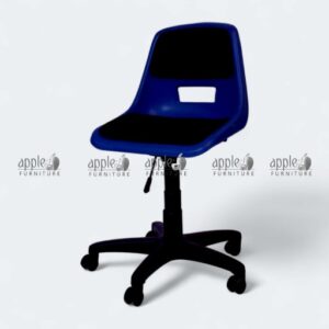 “Blue ergonomic office chair AP-208-HC adjust-height swivel modern desk seating” “Modern blue office chair with ergonomic back and rolling casters” “Contemporary blue ergonomic swivel chair for desk or work space”