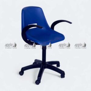 “APPLE AP-208-MA ergonomic swivel chair with armrests modern office task chair” “Blue ergonomic swivel chair with black armrests and rolling base”