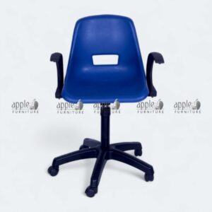 “APPLE AP-208-MA ergonomic swivel chair with armrests modern office task chair” “Blue ergonomic swivel chair with black armrests and rolling base”