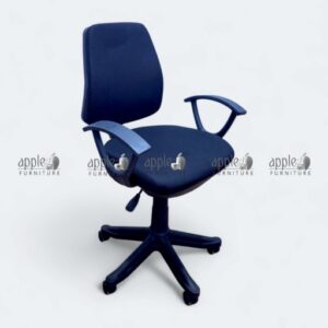 APPLE AP-503 plush task chair supportive comfort excellence Plush task chair with cushioned seat and armrests Elegant office task chair soft fabric seat ergonomic curve