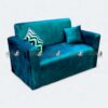 apple ap-106 office sofa two-seater in teal – modern reception sofa plush office sofa with supportive arms – executive lobby seating velvet-touch reception sofa for waiting area – apple furniture compact office couch for lounges and cabins – teal two-seater modern office sofa with cushions – professional waiting room seating
