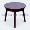 Round Wooden Side Table modern living room furniture Wooden round side table with sturdy legs Round Wooden Side Table for lounge and bedroom Compact round wooden accent table