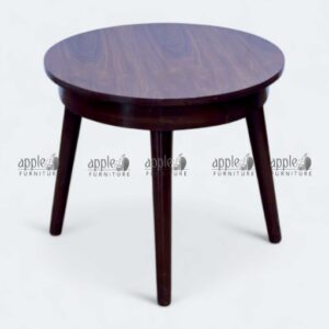 Round Wooden Side Table modern living room furniture Wooden round side table with sturdy legs Round Wooden Side Table for lounge and bedroom Compact round wooden accent table