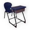 APPLE AP-06-BLU & AP-490-U SET school desk chair set with blue plastic student chair and classroom desk
