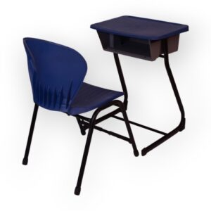 APPLE AP-06-BLU & AP-490-U SET school desk chair set with blue plastic student chair and classroom desk