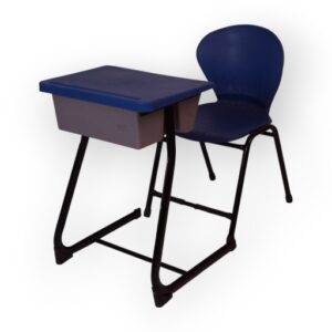 APPLE AP-06-BLU & AP-490-U SET school desk chair set with blue plastic student chair and classroom desk