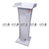 APPLE AP-1006 wooden podium in Pakistan, white school lectern podium for classrooms, lecture stand for classroom and office presentations