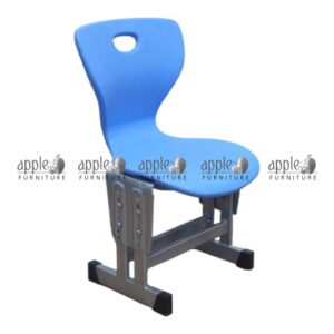 APPLE AP-1007 blue student chair, school classroom chair with blue plastic seat, plastic student chair with metal frame for classrooms