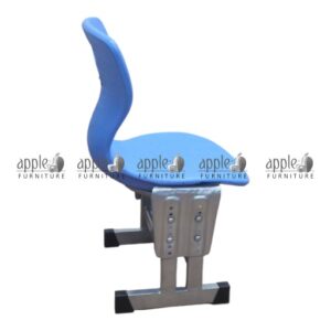APPLE AP-1007 blue student chair, school classroom chair with blue plastic seat, plastic student chair with metal frame for classrooms