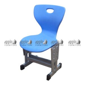 APPLE AP-1007 blue student chair, school classroom chair with blue plastic seat, plastic student chair with metal frame for classrooms