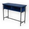 APPLE AP-152-LB-BLU student desk with book box and blue writing top for classroom use School desk with storage compartments and strong metal frame for students Classroom study desk with blue book box for school college academy and training room furniture