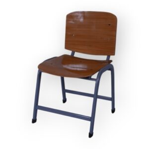 APPLE AP-158-18-DYR wooden student chair with wooden seat backrest and steel frame School wooden chair for classroom academy college library and training room seating Classroom wooden chair with durable steel frame for student furniture use