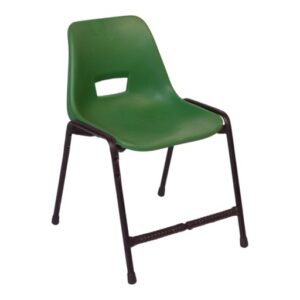 APPLE AP-200-BLU plastic study chair with blue shell seat and black metal frame Student classroom chair with blue plastic seat for school college academy and library use Blue school chair with durable metal frame for classroom and training room furniture