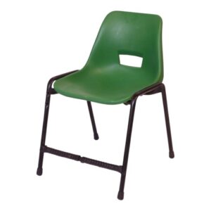APPLE AP-200-BLU plastic study chair with blue shell seat and black metal frame Student classroom chair with blue plastic seat for school college academy and library use Blue school chair with durable metal frame for classroom and training room furniture