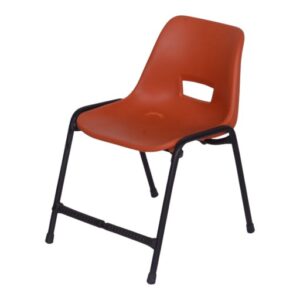 APPLE AP-200-BLU plastic study chair with blue shell seat and black metal frame Student classroom chair with blue plastic seat for school college academy and library use Blue school chair with durable metal frame for classroom and training room furniture