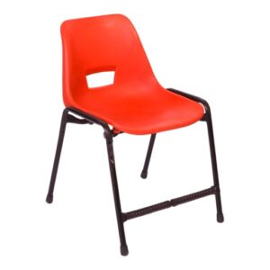 APPLE AP-200-BLU plastic study chair with blue shell seat and black metal frame Student classroom chair with blue plastic seat for school college academy and library use Blue school chair with durable metal frame for classroom and training room furniture