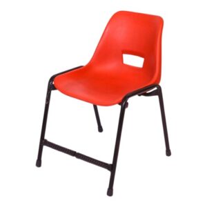 APPLE AP-200-BLU plastic study chair with blue shell seat and black metal frame Student classroom chair with blue plastic seat for school college academy and library use Blue school chair with durable metal frame for classroom and training room furniture