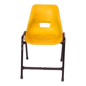 APPLE AP-200-BLU plastic study chair with blue shell seat and black metal frame Student classroom chair with blue plastic seat for school college academy and library use Blue school chair with durable metal frame for classroom and training room furniture