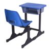 APPLE AP-476 & AP-497 SET school desk chair set with blue plastic student desk chair and durable classroom desk and chair for schools in Pakistan