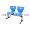 APPLE AP-1008 two seater student bench, blue school bench seat for classroom, classroom seating bench with metal frame for students