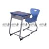APPLE AP-1014 Chair and AP-1015 Table HDPE student desk chair set for school classroom furniture HDPE student desk chair set with blow molding school chair and separate writing table for students APPLE Furniture school desk and chair set with HDPE plastic blow molded seat for classrooms and academies