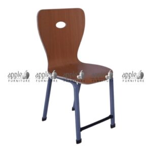 APPLE AP-1029-AKT and AP-1030-AKT student desk chair set for classroom use Student desk chair set with separate desk and wooden-style chair by APPLE Furniture Classroom desk and chair with strong metal frame for schools and colleges School furniture desk set for students with modern grey frame and wooden finish