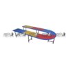 APPLE AP-116-U U Shape Montessori Table with multicolor activity top and black metal frame Multicolor Activity Desk for Montessori school with U shape design and colorful classroom surface Preschool Group Table for daycare, nursery, playgroup, and junior classroom activities Durable U Shape Montessori Table for group learning, crafts, puzzles, and kids classroom activities
