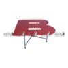 APPLE AP-151-ALP-B kids activity table with red creative tabletop for preschool classroom furniture Durable kids activity table with metal pipe frame for Montessori and playgroup learning Flower shaped classroom table for group learning, drawing, reading, and creative school activities Preschool group table with red top and strong frame for daycare and junior classroom furniture