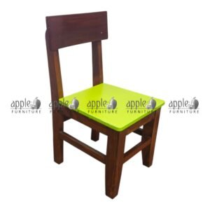 APPLE AP-1001-BLU Wooden School Chair Pakistan with blue seat, School Student Wooden Chair and Classic Classroom Seating