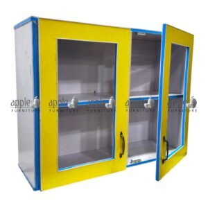 APPLE AP-1004 School Storage Cabinet with Glass Doors, Educational Display Cupboard and Classroom Glass Door Cabinet for books and learning materials